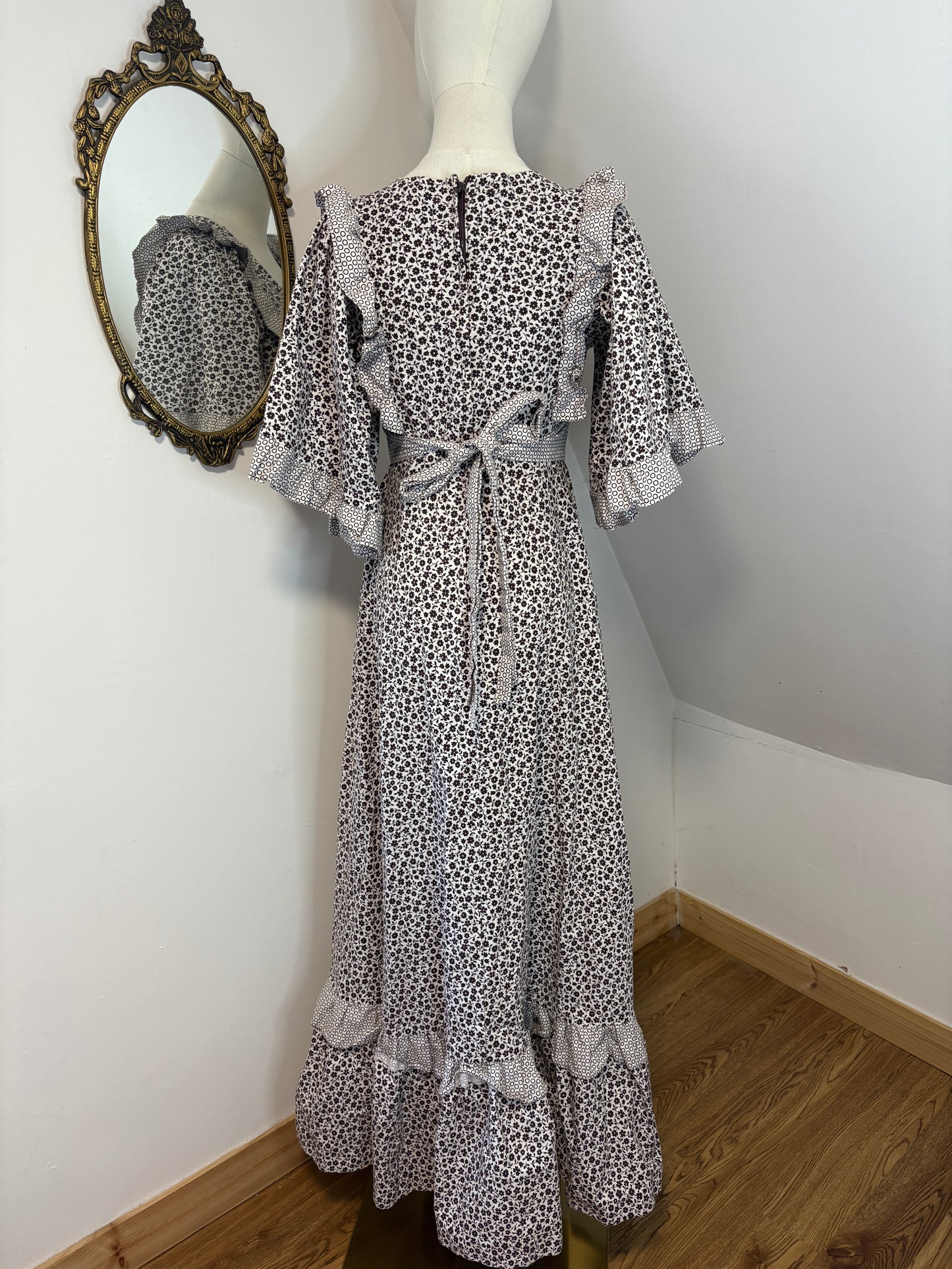 1970s Gina Fratini Prairie Dress