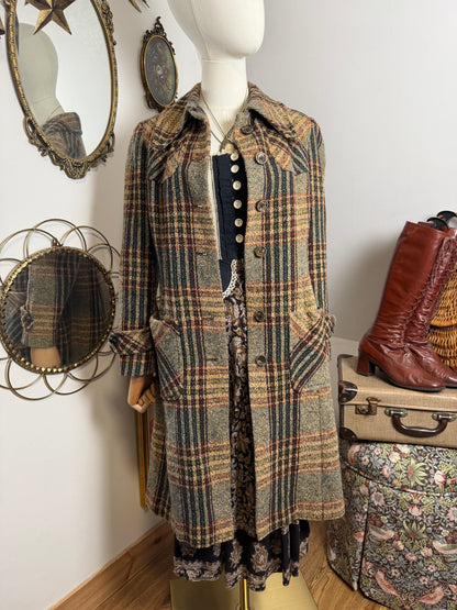 1970s Tweed Trench Coat