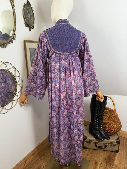1970s ‘Phool’ Indian Blockprint Dress