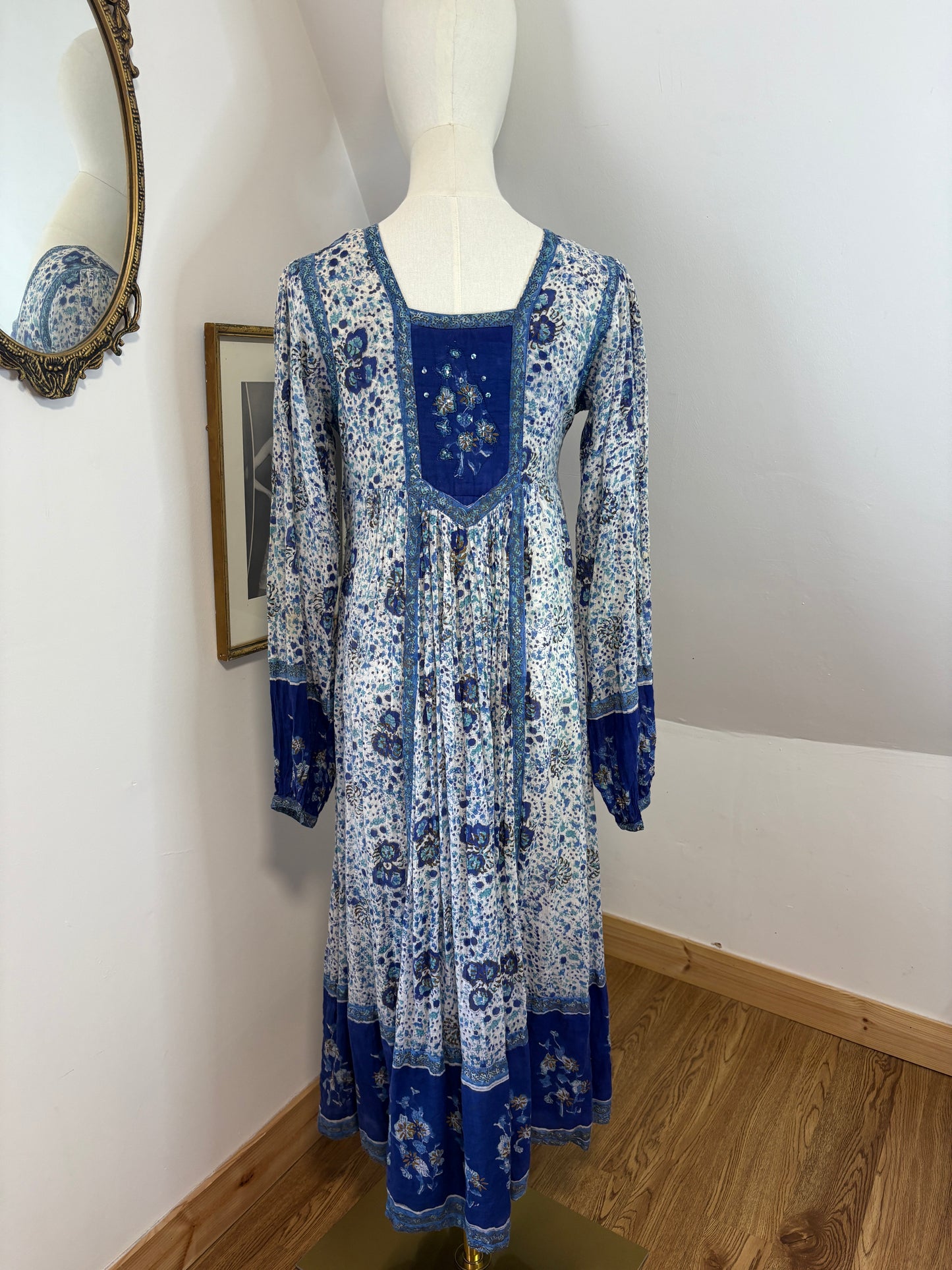 1970’s ‘Interlinks’ Indian Blockprint Dress