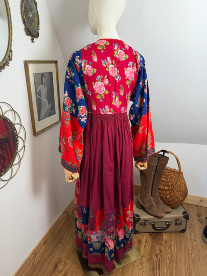 1960s Afghan Patchwork Dress