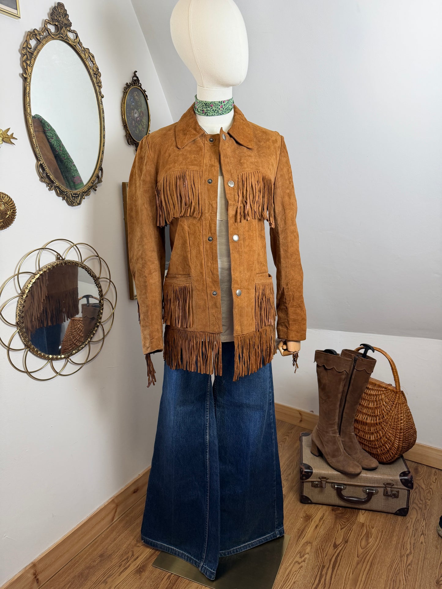 1960s Suede Tassel Jacket