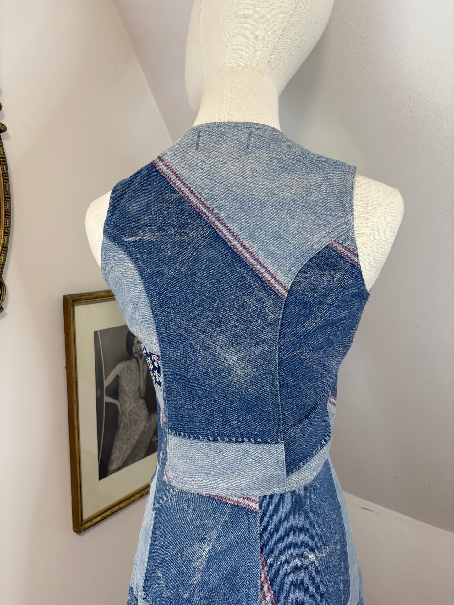 1970’s Patchwork Waistcoat & Skirt Set