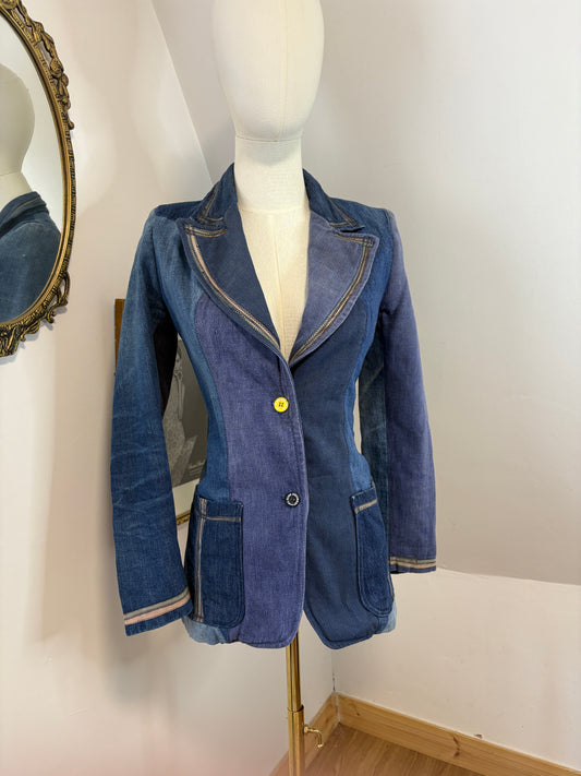 1970’s ‘Miura’ Denim Patchwork Blazer