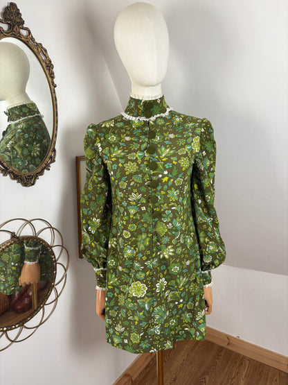 1960s Corduroy Mini Dress