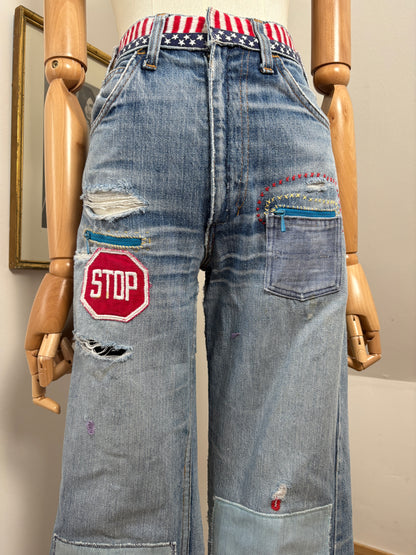 1970’s Patched Flared Levi’s Jeans