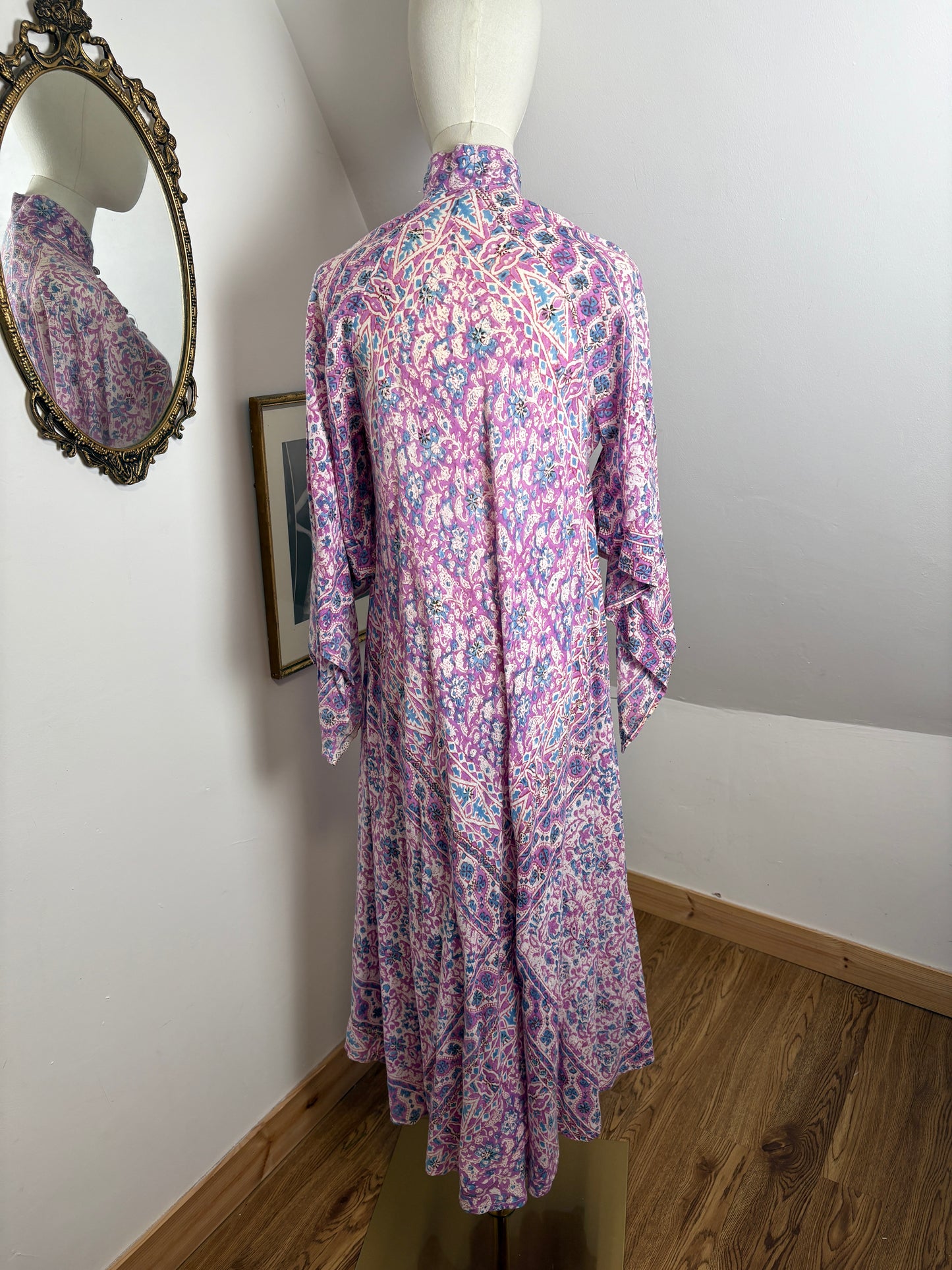 1970’s Purple Block-print Kaftan