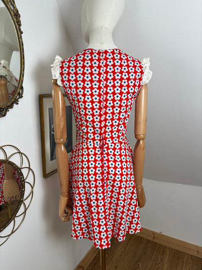 1970s Cotton Mini Dress