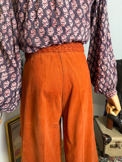 1970s Braided Orange Bells