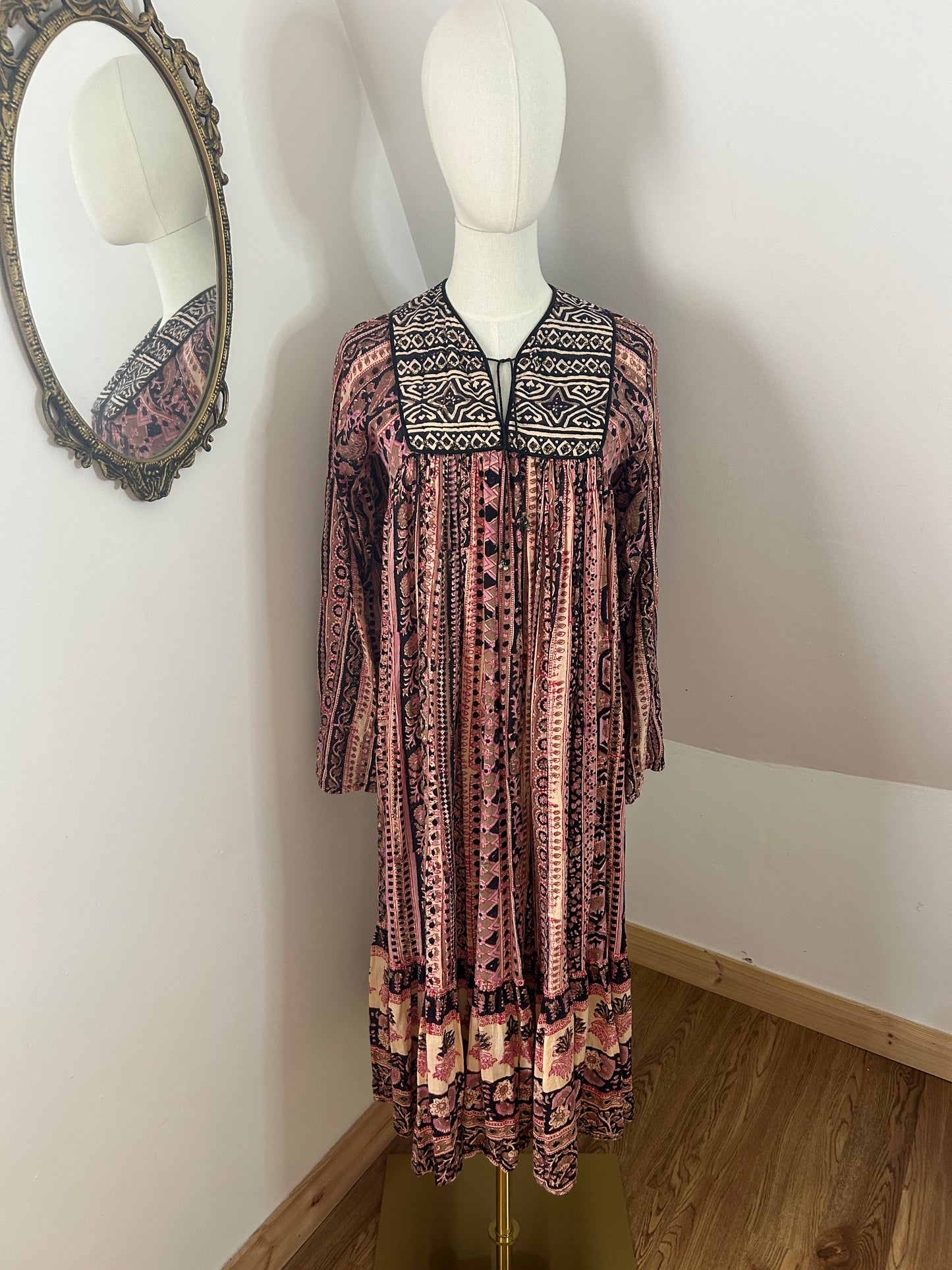 1970s Aztec Phool Dress