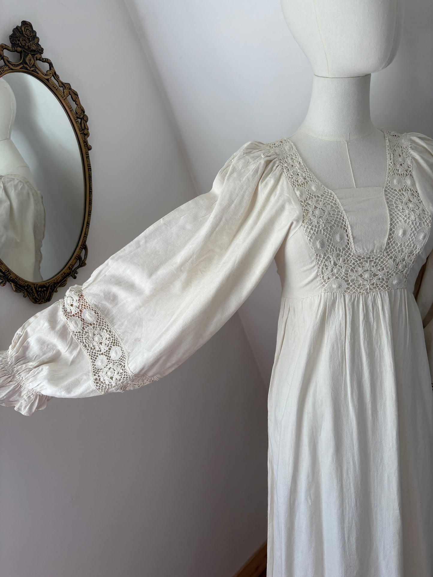 1960s Cotton Hippie Dress