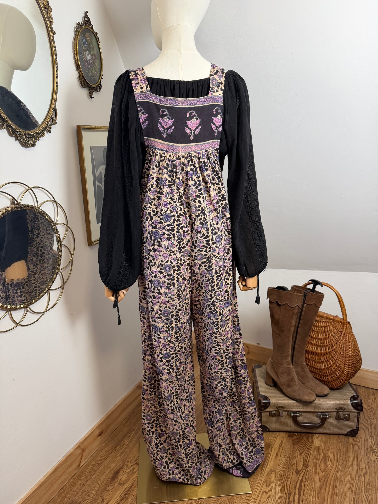1970s Indian Cotton Jumpsuit