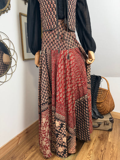 1970s ‘Anokhi’ Blockprint Skirt