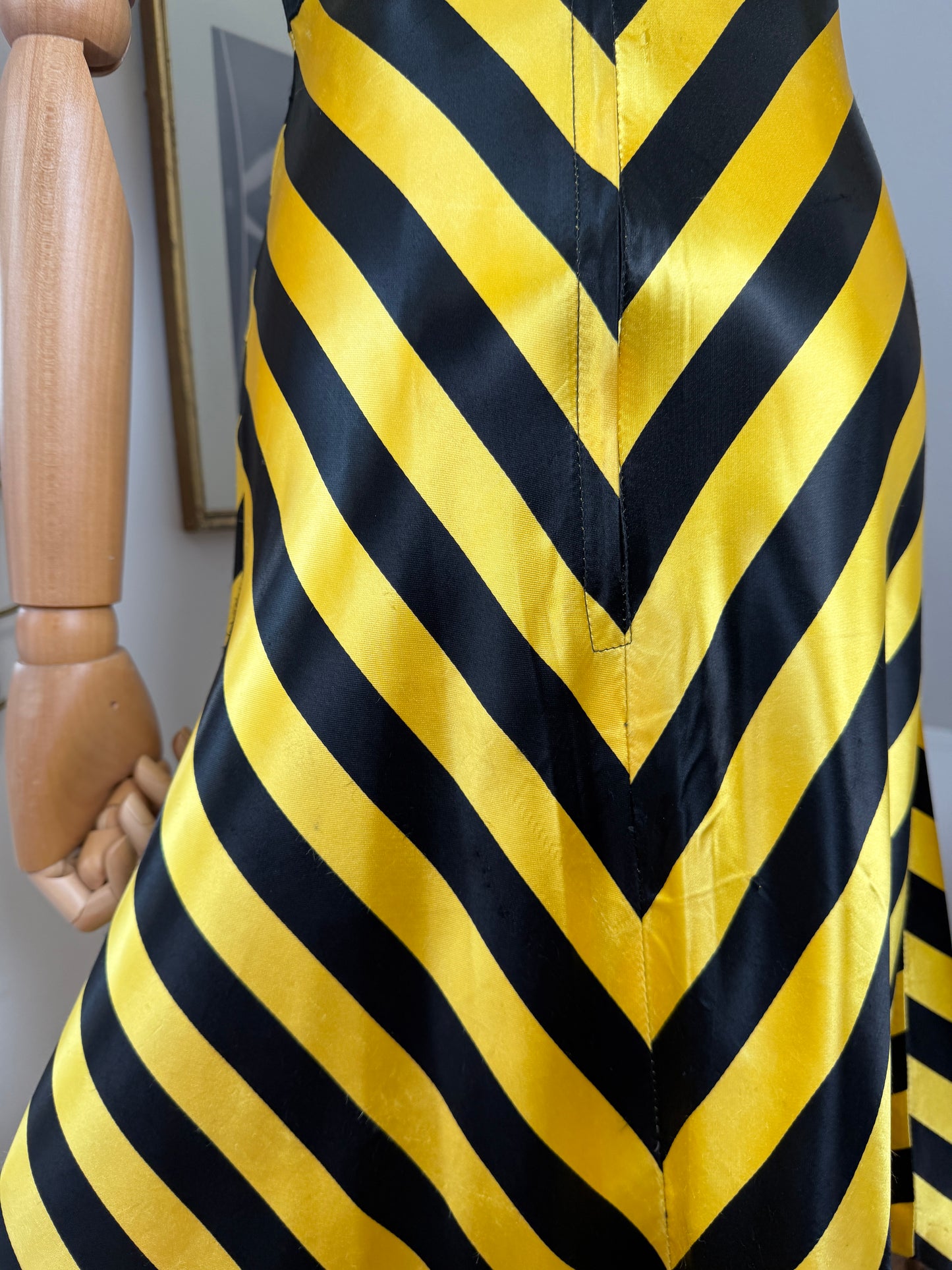 1970s Glam Rock Satin Dress