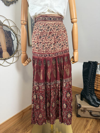 1970s Indian Cotton Wrap Skirt