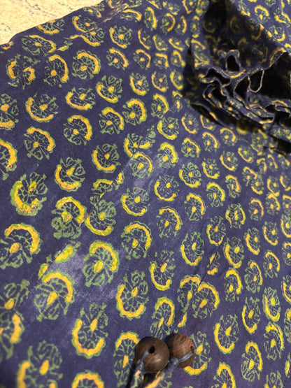 1970s Indian Cotton Blockprint Skirt