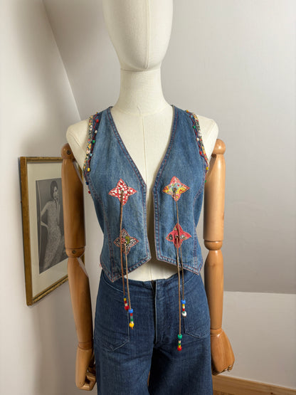 1970’s Patchwork Denim Vest