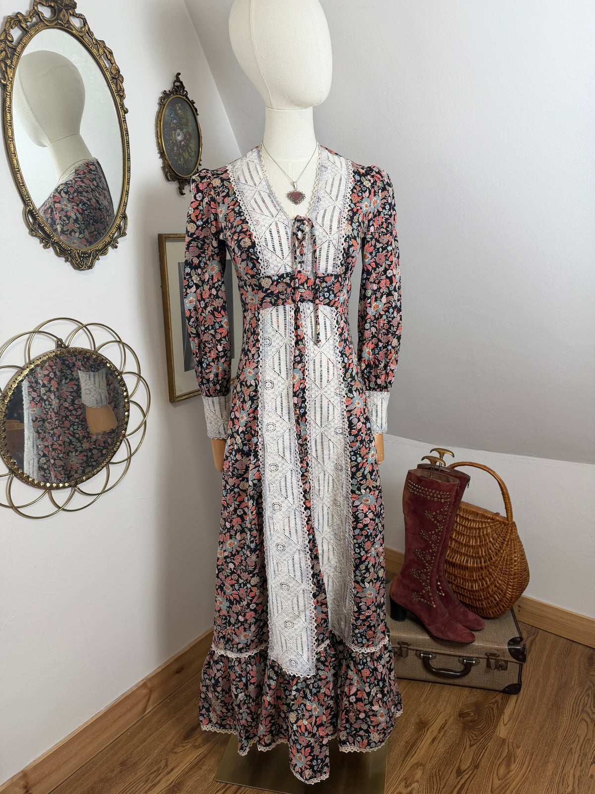 1970s ‘Sassy Lady’ Prairie Dress