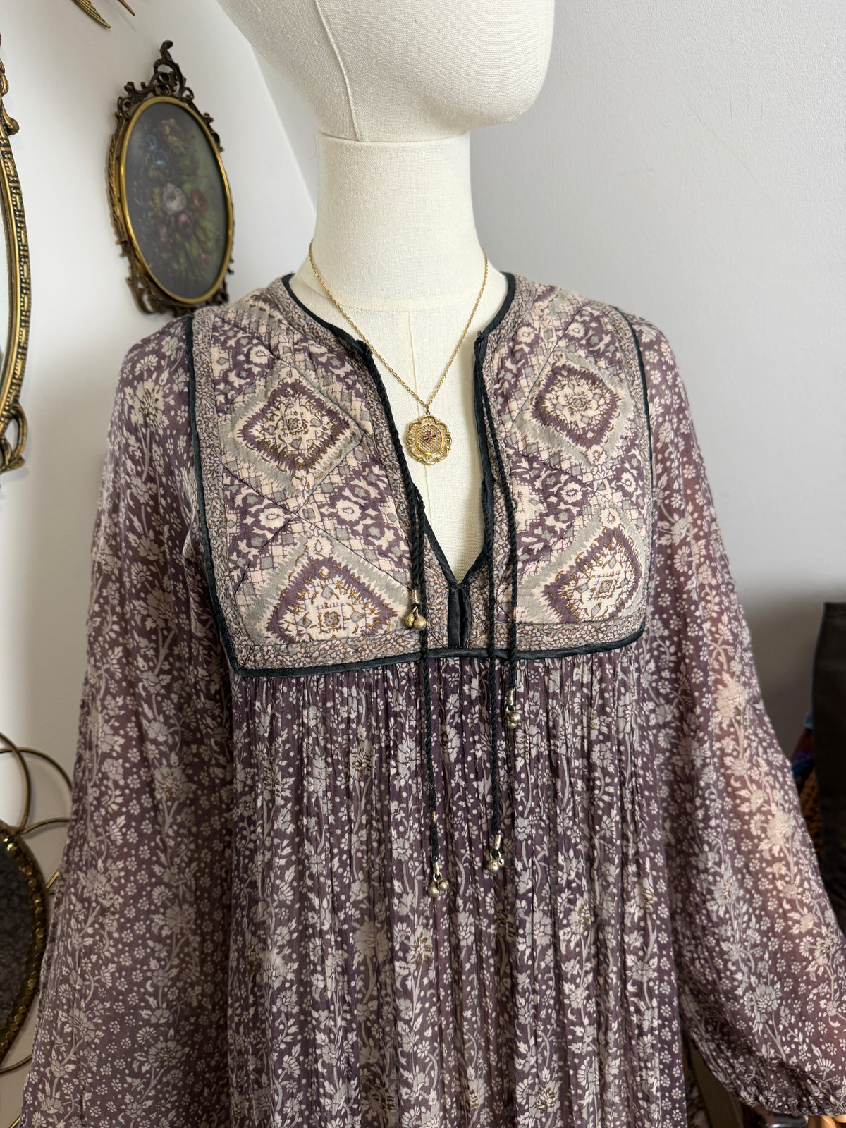 1970s ‘Phool’ Indian Cotton Dress