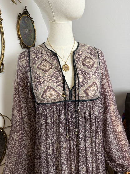 1970s ‘Phool’ Indian Cotton Dress