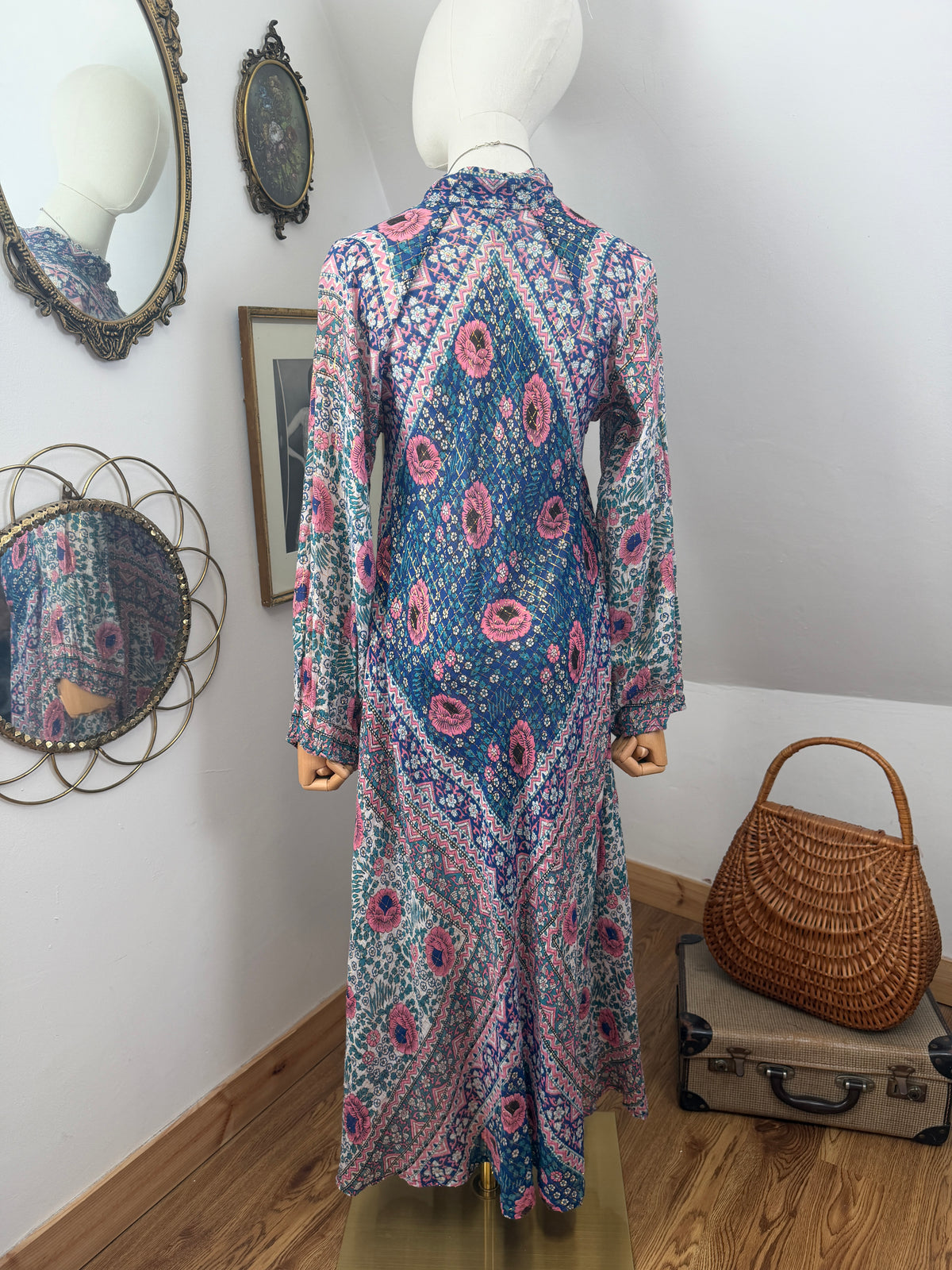 1970s ‘Adini’ Lurex Caftan Dress