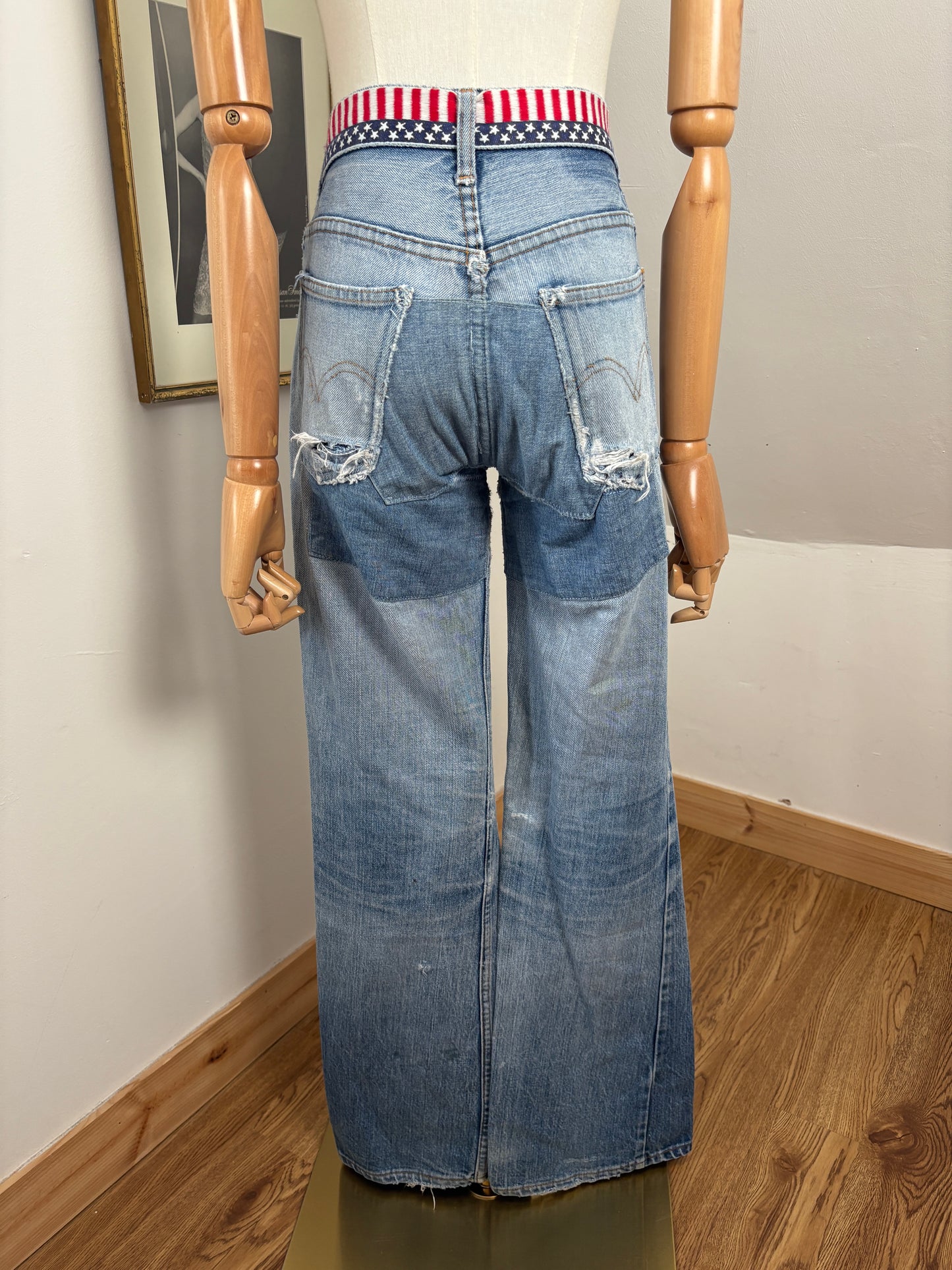 1970’s Patched Flared Levi’s Jeans