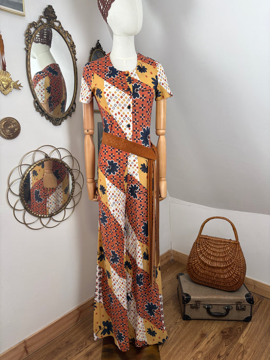 1960s French Flared Jumpsuit