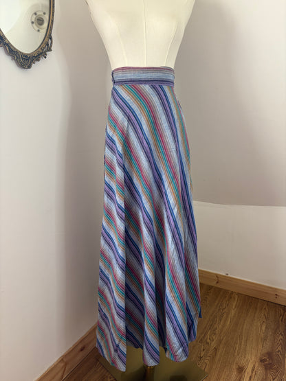 1970s Chelsea Girl Cotton Wrap Skirt
