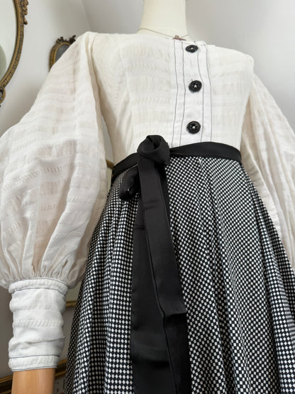 1970s ‘Jean Varon’ Checkerboard Dress