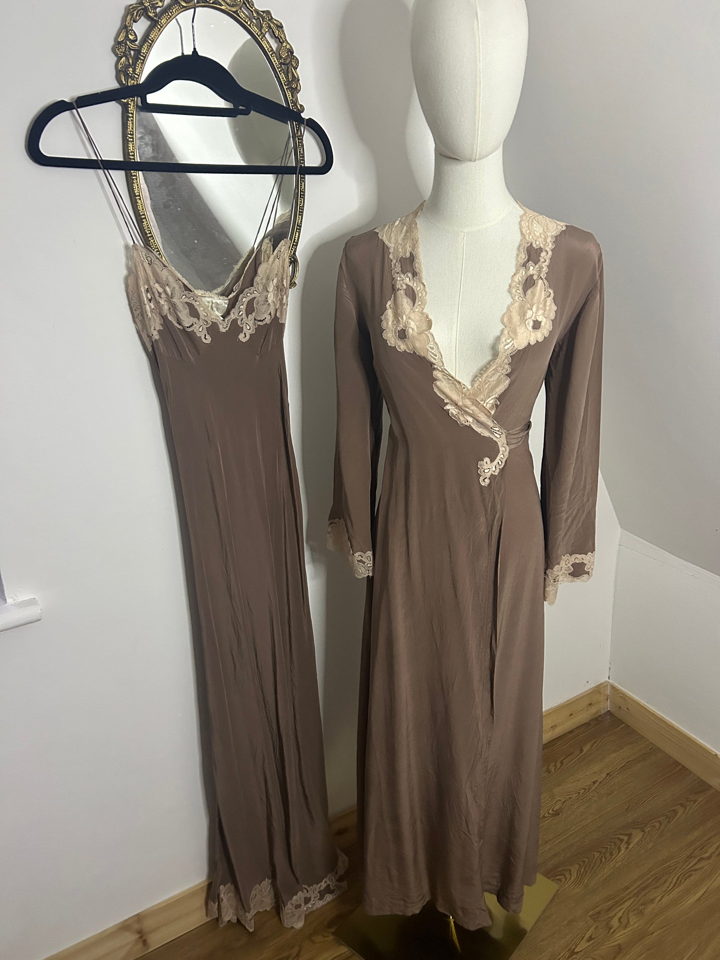 70s Janet Reger Slip & Robe